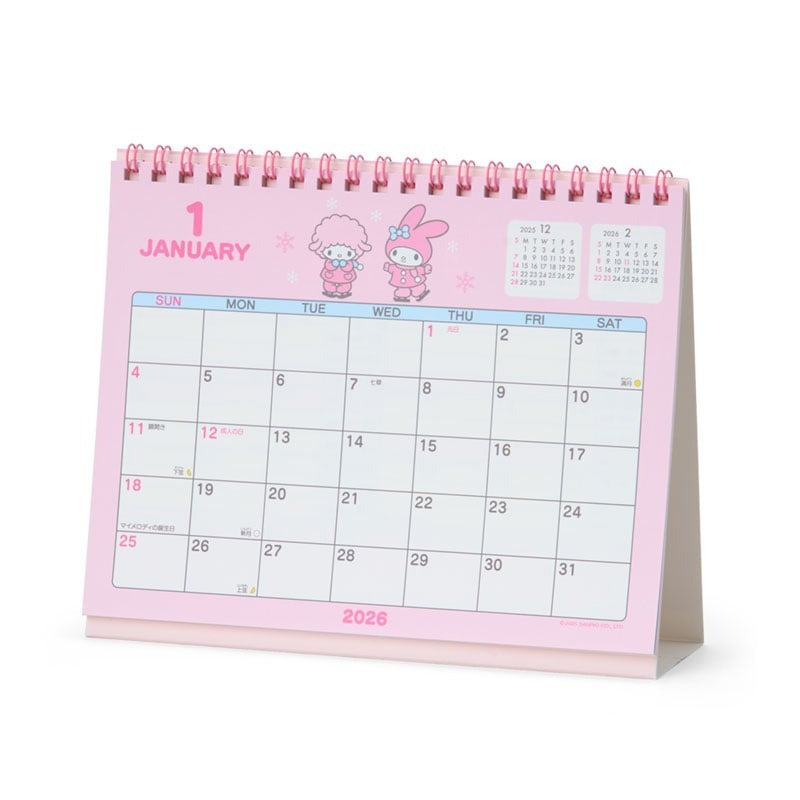 Sanrio | Melody 座枱月曆 CALENDARS 2026