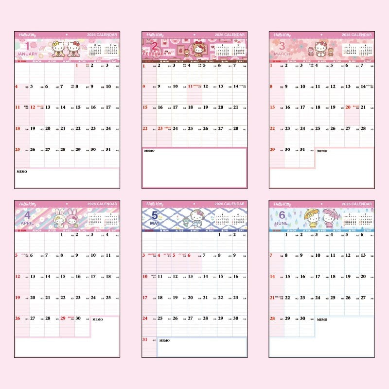 Sanrio | Kitty 掛牆月曆 CALENDARS 2026