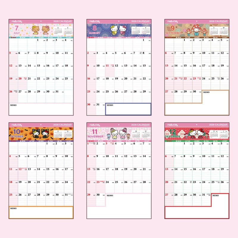 Sanrio | Kitty 掛牆月曆 CALENDARS 2026