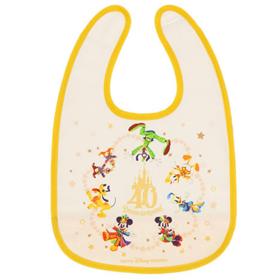 Tokyo DisneyLand 40th Dream Go Round - Mickey & Friends BB口水肩