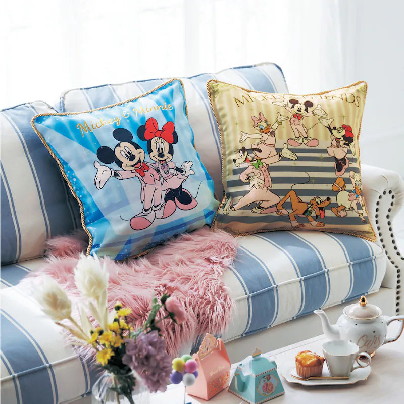 Mickey and Friends 藍色 Cushion Cover