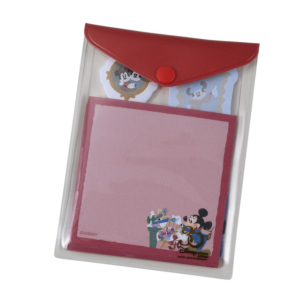 Mickey & Friends Memo set Disney store 30th ANNIVERSARY COLLECTION