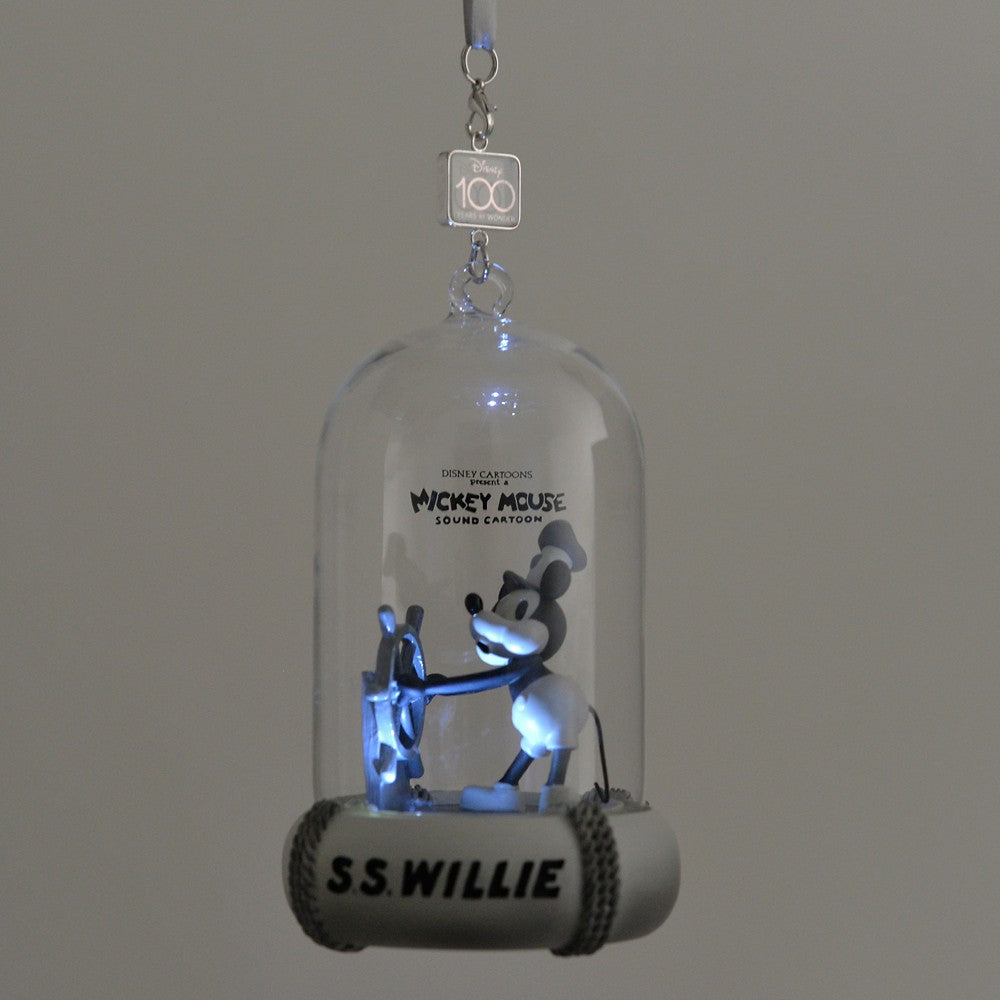 Disney 100 The Eras Collection Studio Mickey 蒸氣船 Light-up 吊飾 Ornamants