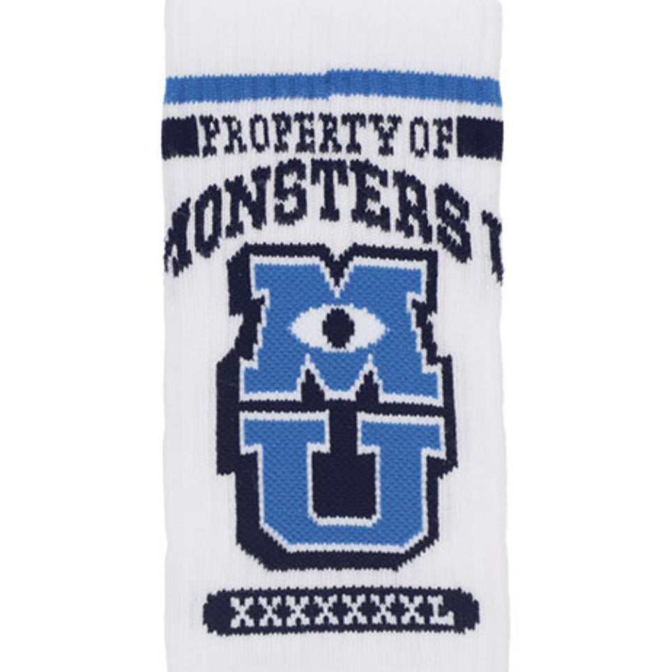 Monsters University at Disney Resort 黑/ 白長襪