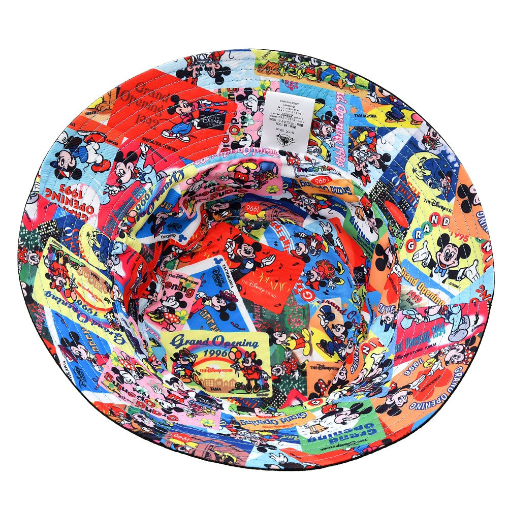 Mickey & Friends Disney Store Japan 30th Anniversary Historical Card 雙面漁夫帽