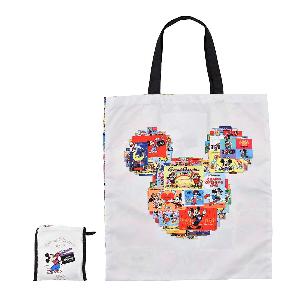 Mickey & Friends Disney Store Japan 30th Anniversary Historical Card 摺疊環保袋
