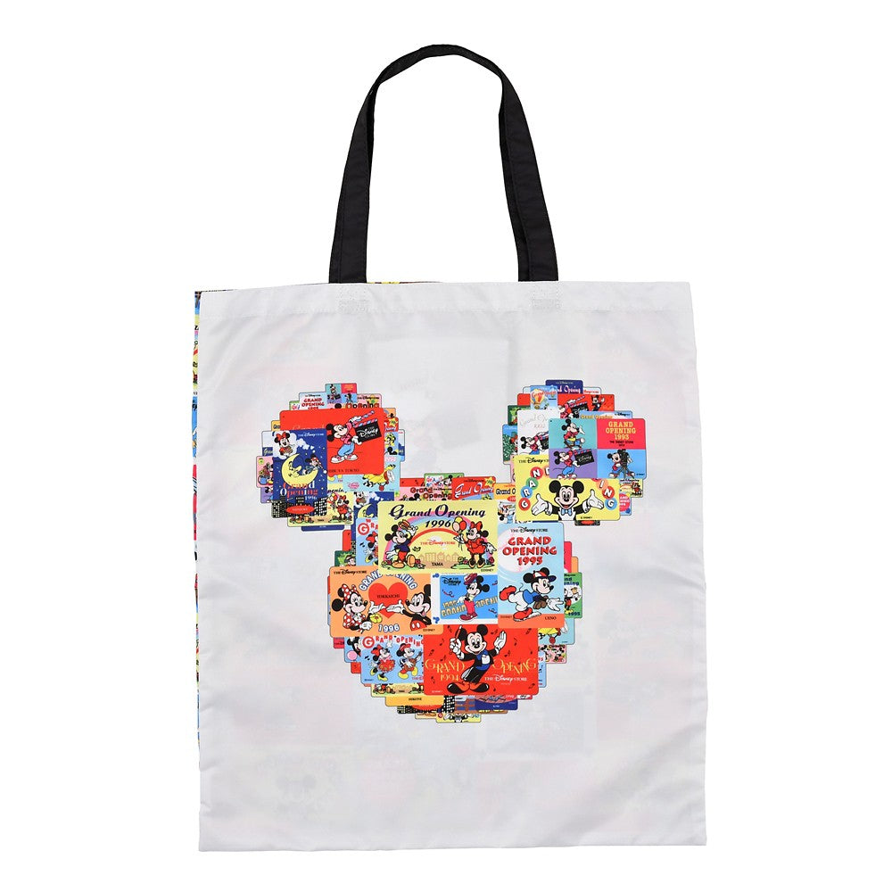 Mickey & Friends Disney Store Japan 30th Anniversary Historical Card 摺疊環保袋