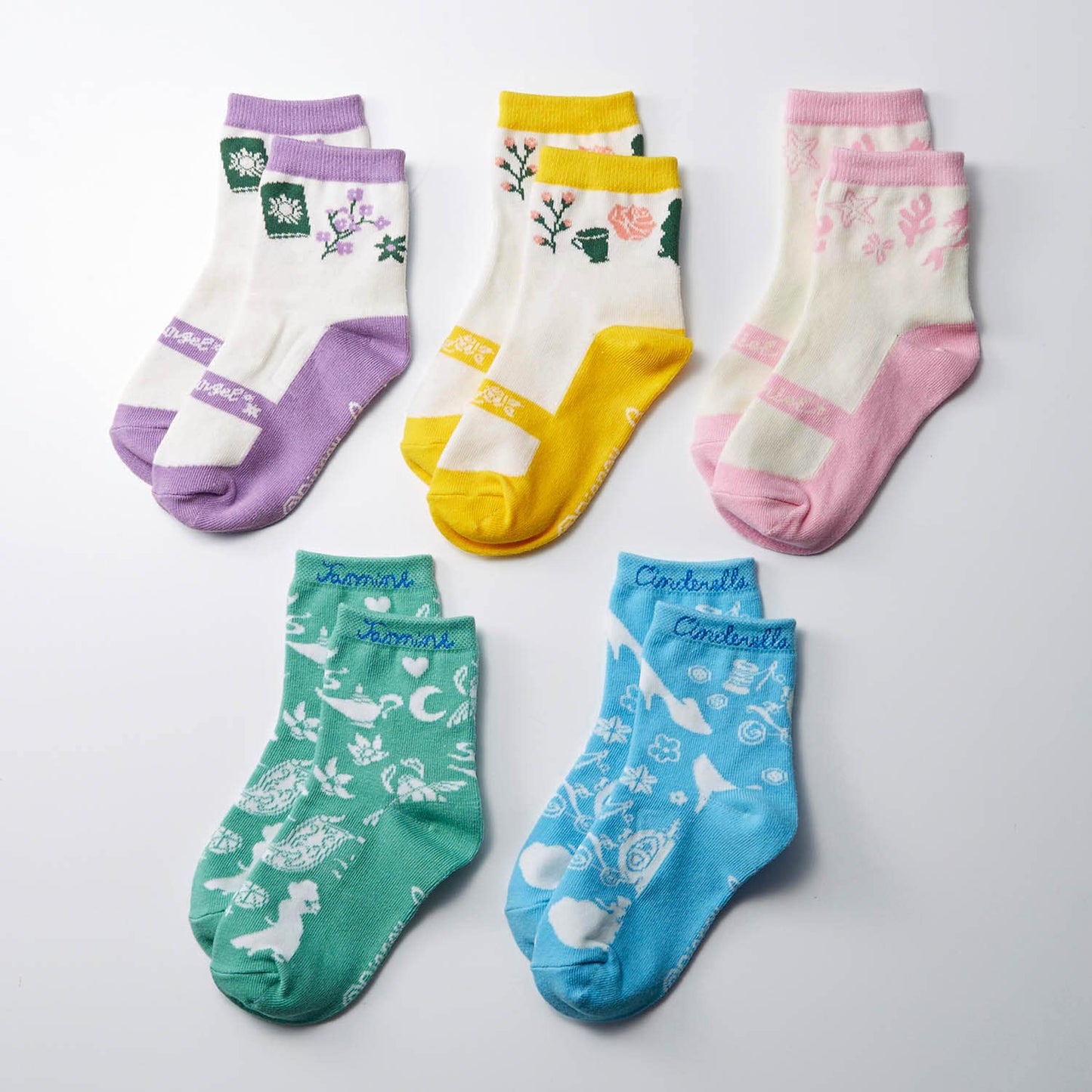 Kids 童裝襪5對Set Princess/ Toy Story/ Mickey & Friends