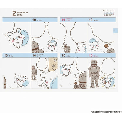 Chiikawa 2025年手帳 ちいかわ 小可愛 B6 Schedule 漫畫風