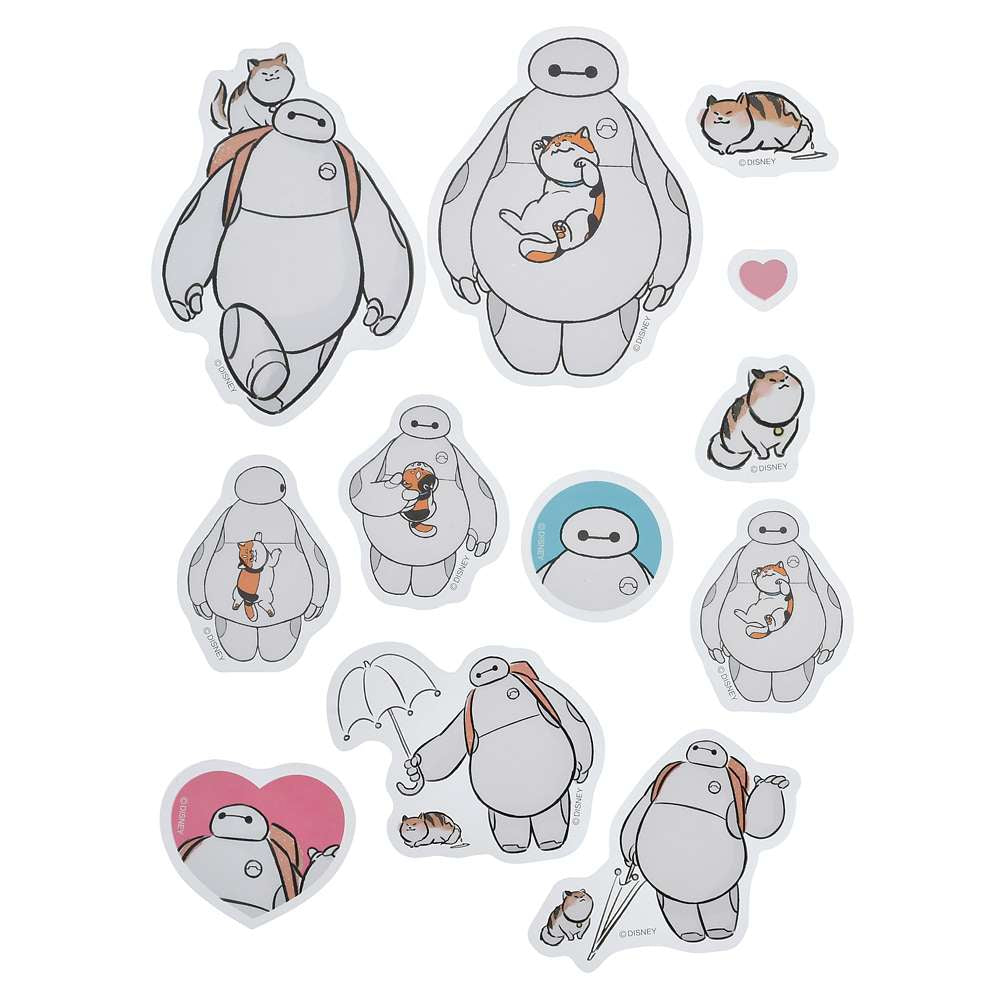 Baymax/ Stitch/ Marie & Dumbo & Bambi/ Princess 大貼紙套裝 Sticker Collection