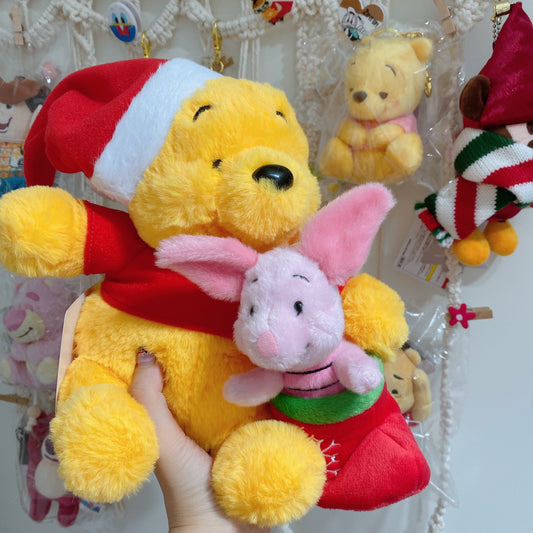 現貨 Pooh & Piglet 聖誕公仔 (東迪)