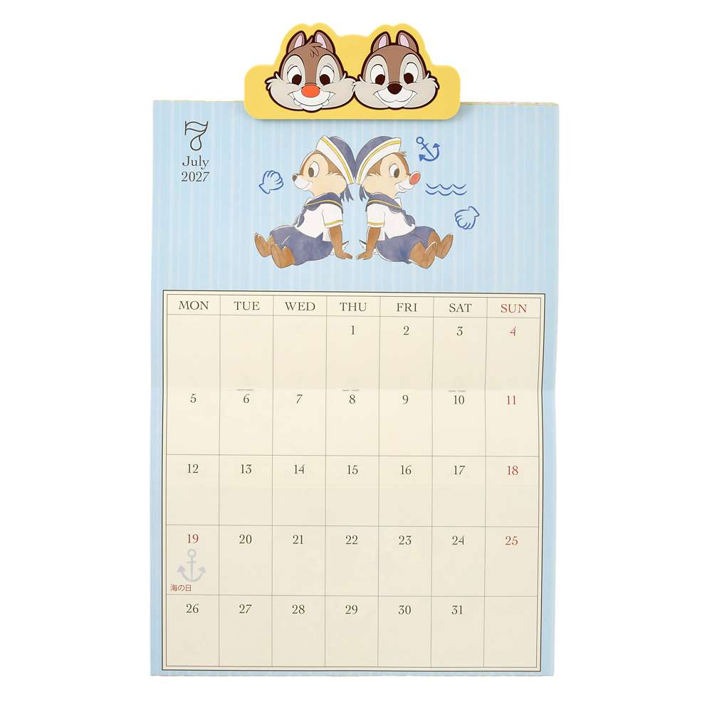 Chip & Dale 磁石夾仔掛牆月曆 |CALENDAR ＆ ORGANIZER 2027