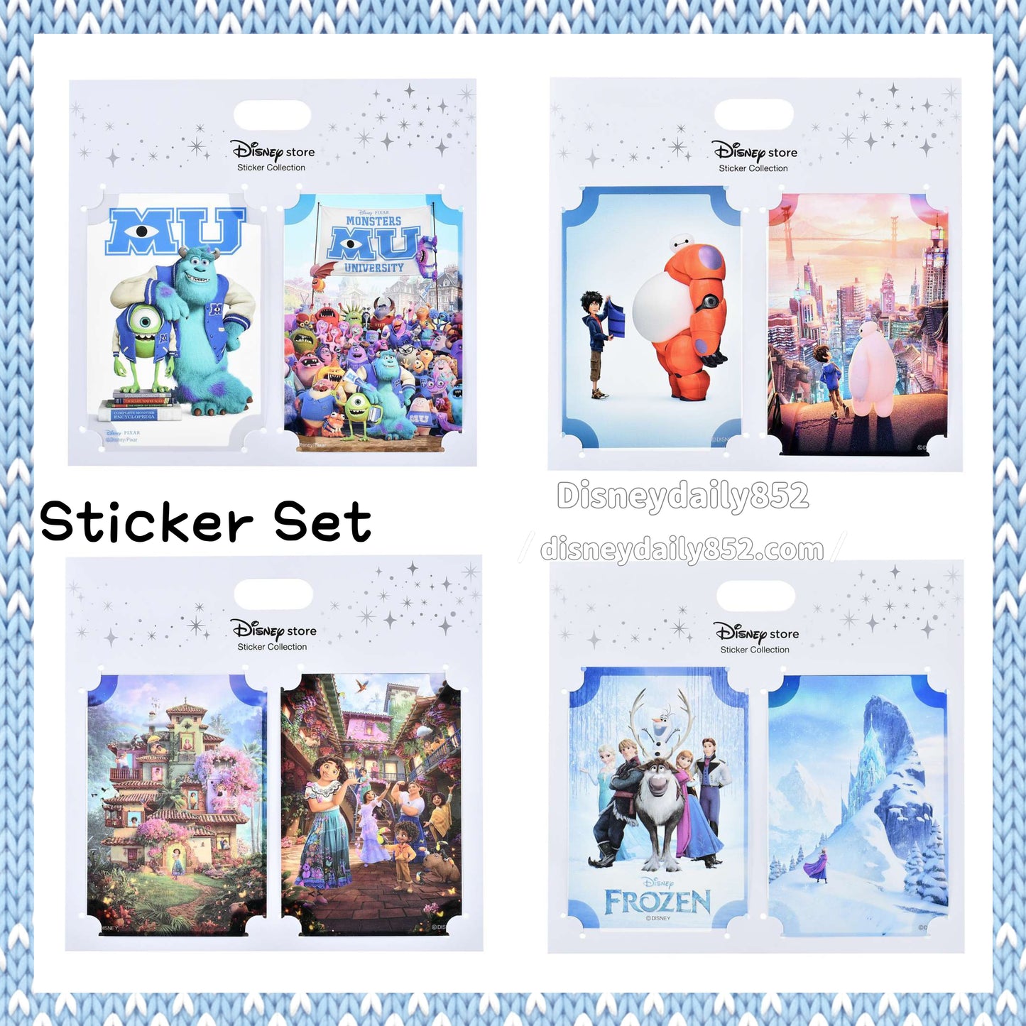 Baymax/ Frozon/ MU/ 奇幻魔法屋 - Sticker Set