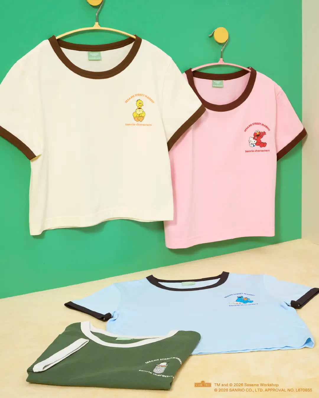 2/7 Sanrio x 芝麻街限定｜Kitty/ 布甸狗/ 玉桂狗/ PC狗 掛飾/ 扣針/ 雜貨