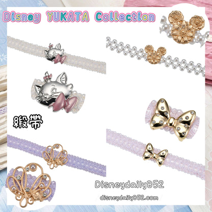Marie/ Ariel/ Minnie/ Mickey 緞帶 - Disney YUKATA Collection
