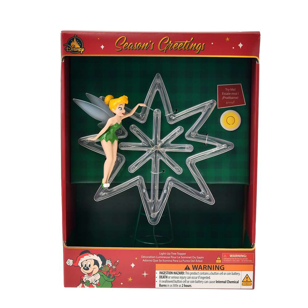 Tinker Bell 聖誕樹頂燈 | Disney Store Christmas 2025