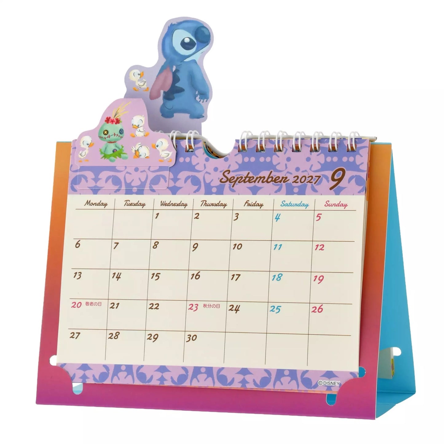 Stitch 坐枱月曆 |CALENDAR ＆ ORGANIZER 2027