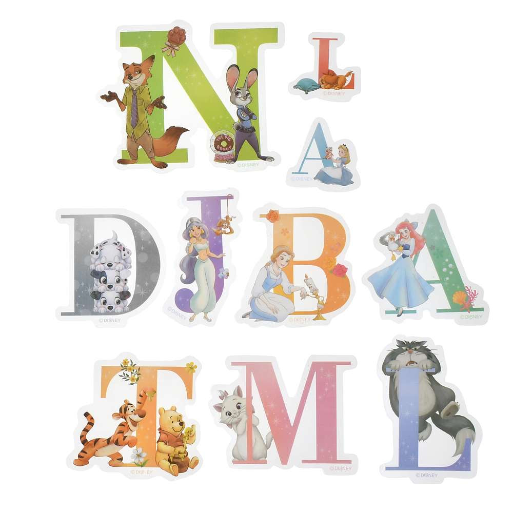 Disney 字母合集 大貼紙套裝