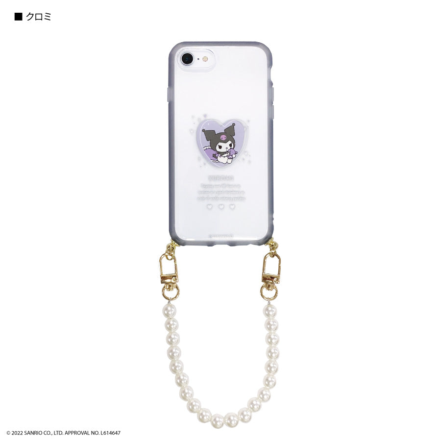 Sanrio 電話珍珠手環連手機殼 iPhone case Melody/ Kuromi/ Cinnamoroll iPhoneSE(第3世代/第2世代)/8/7/6s/6