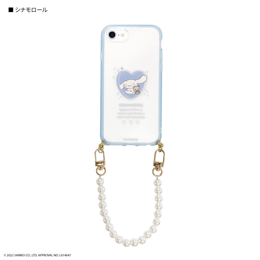 Sanrio 電話珍珠手環連手機殼 iPhone case Melody/ Kuromi/ Cinnamoroll iPhoneSE(第3世代/第2世代)/8/7/6s/6