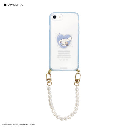 Sanrio 電話珍珠手環連手機殼 iPhone case Melody/ Kuromi/ Cinnamoroll iPhoneSE(第3世代/第2世代)/8/7/6s/6