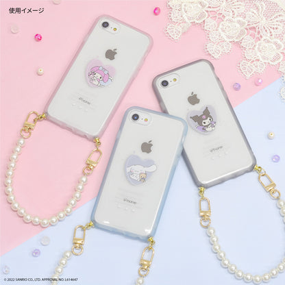 Sanrio 電話珍珠手環連手機殼 iPhone case Melody/ Kuromi/ Cinnamoroll iPhoneSE(第3世代/第2世代)/8/7/6s/6