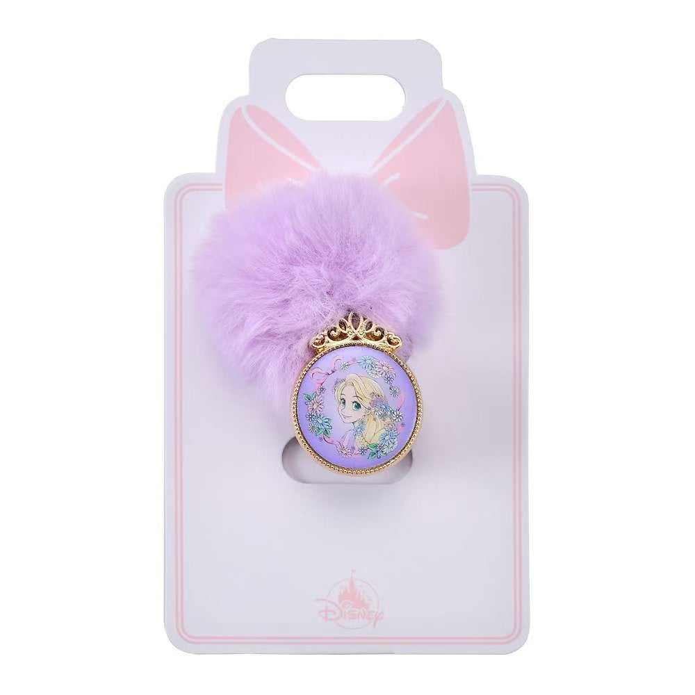 Ariel/ Elsa/ Rapunzel 毛毛球髮圈