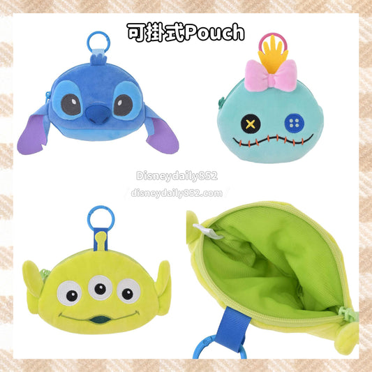 Stitch/ 小甘/ 三眼仔 可掛式Pouch