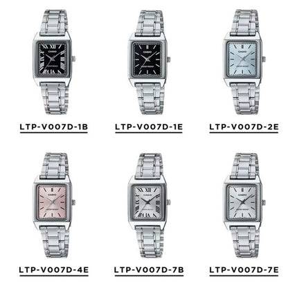 CASIO | LTP-V007  女裝鋼錶 10色