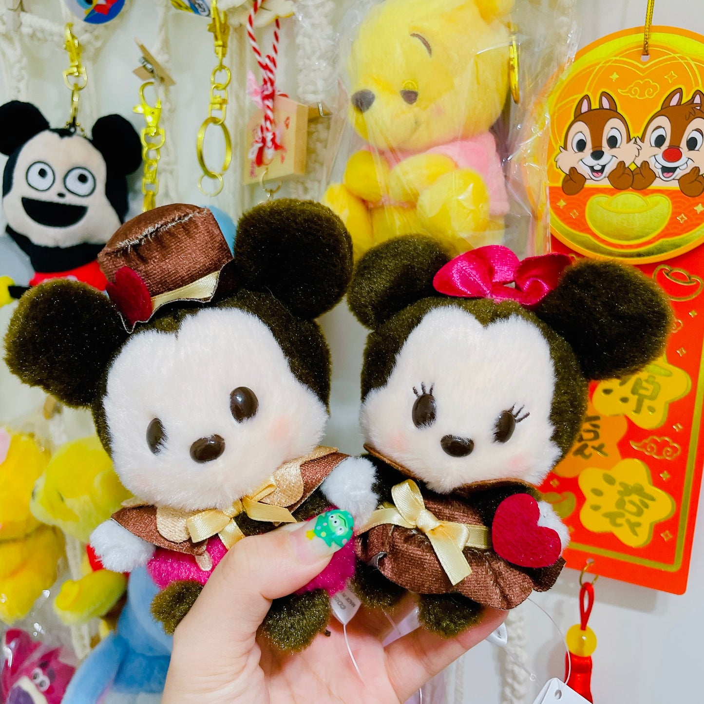 現貨 情人節豆豆眼公仔 Donald / Daisy/ Mickey / Minnie DISNEY VALENTINE