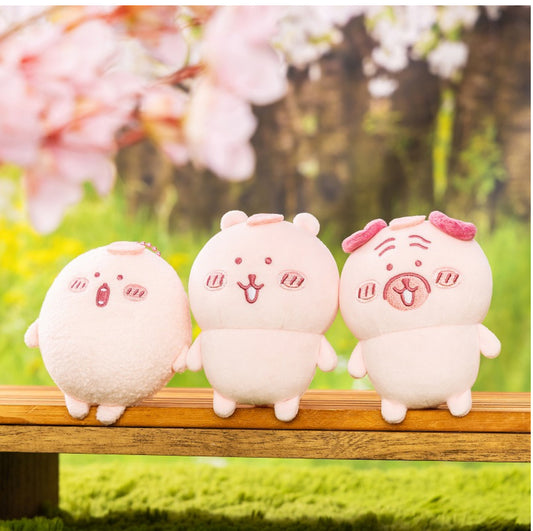 白熊/ 八哥/ 可樂餅 櫻花色公仔掛飾 SAKURA ナガノの白熊