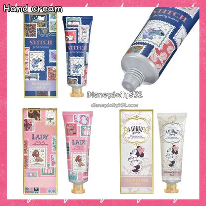 DISNEY CHRISTMAS HOLIDAY SEASON COLLECTION  Stitch/ Lady/ Minnie Hand cream