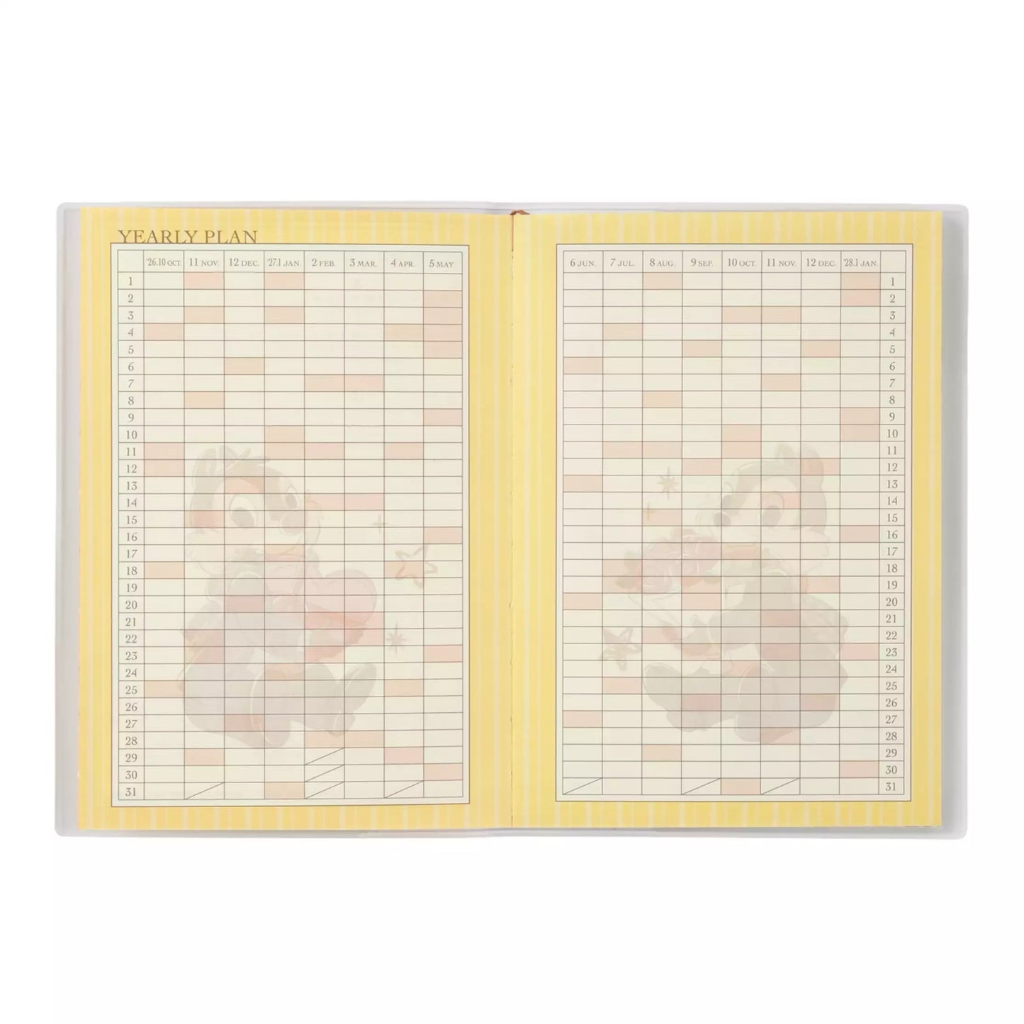 Chip & Dale 月間 B6 Schedule|CALENDAR ＆ ORGANIZER 2027