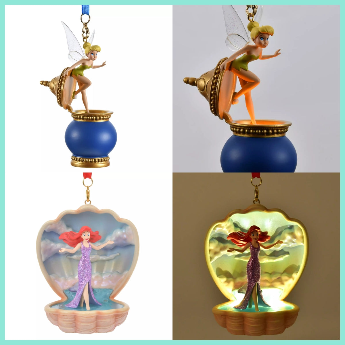 Tinkerbell/ Ariel Light-up 聖誕吊飾 *著燈 Disney Ornament 2024