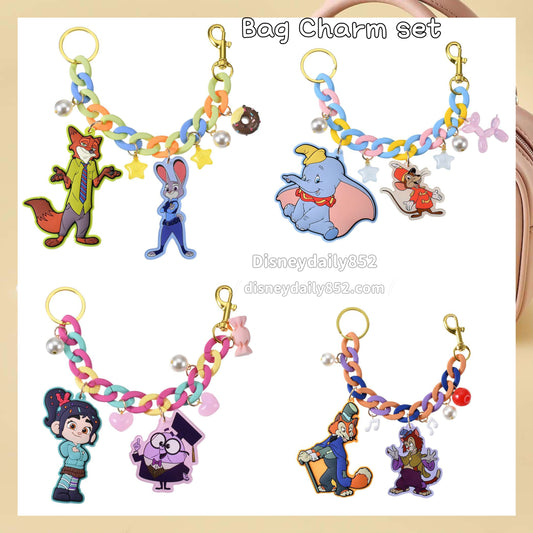Nick/ Dumbo/ 雲妮/ Honest John Bag Charm Set - Key Chain Fes