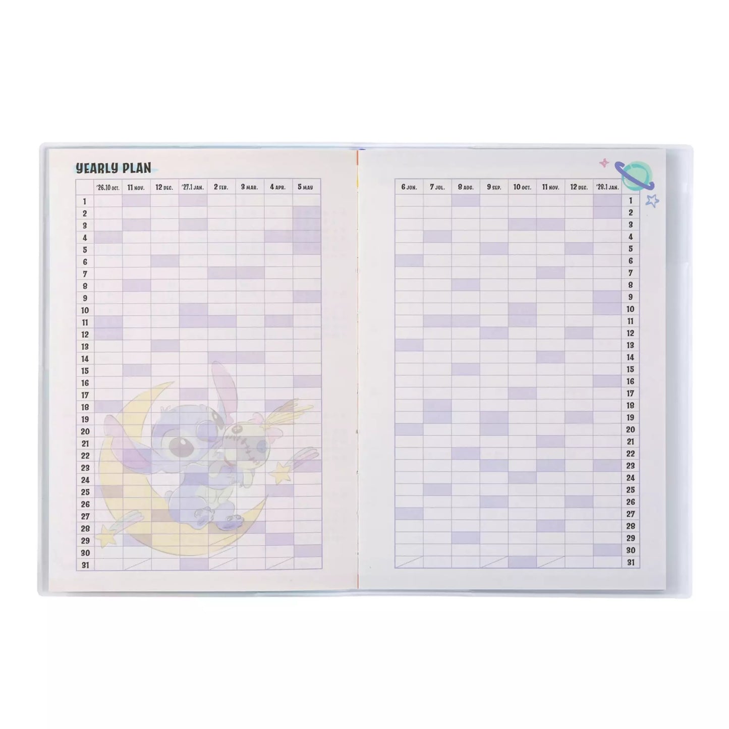 Stitch 月間 B6 Schedule|CALENDAR ＆ ORGANIZER 2027