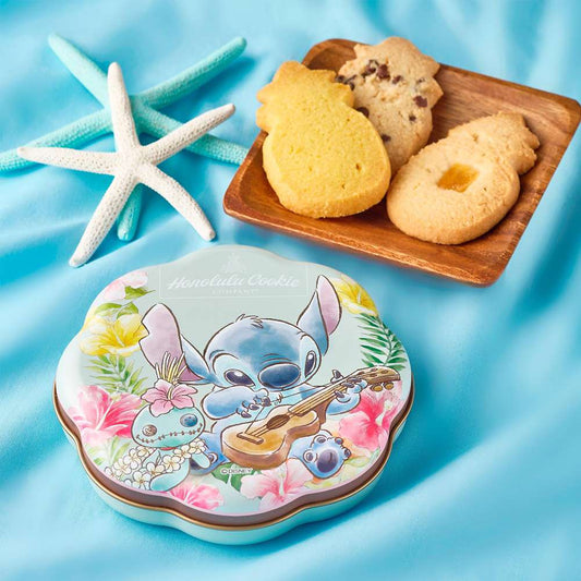 【Honolulu Cookie Company】 Stitch 菠蘿鐵罐曲奇 Shiny Disney Stitch Day Collection