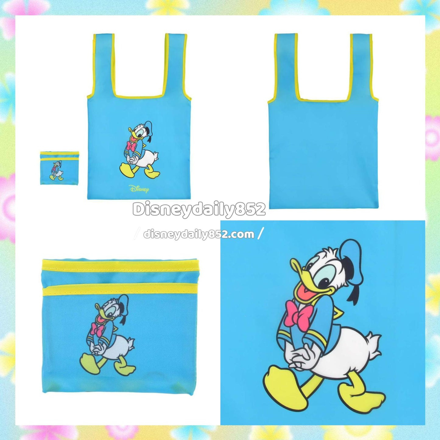摺疊環保袋  Marie/ Donald/ Minnie