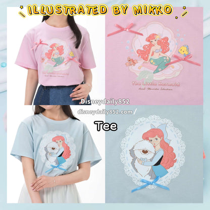 Tee（粉紅色/湖水綠) - ILLUSTRATED BY MIKKO