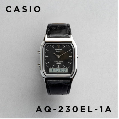 CASIO |AQ-230 人氣大熱復古方角皮帶手錶