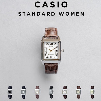 CASIO | LTP-V007L 方型復古皮帶手錶 7色