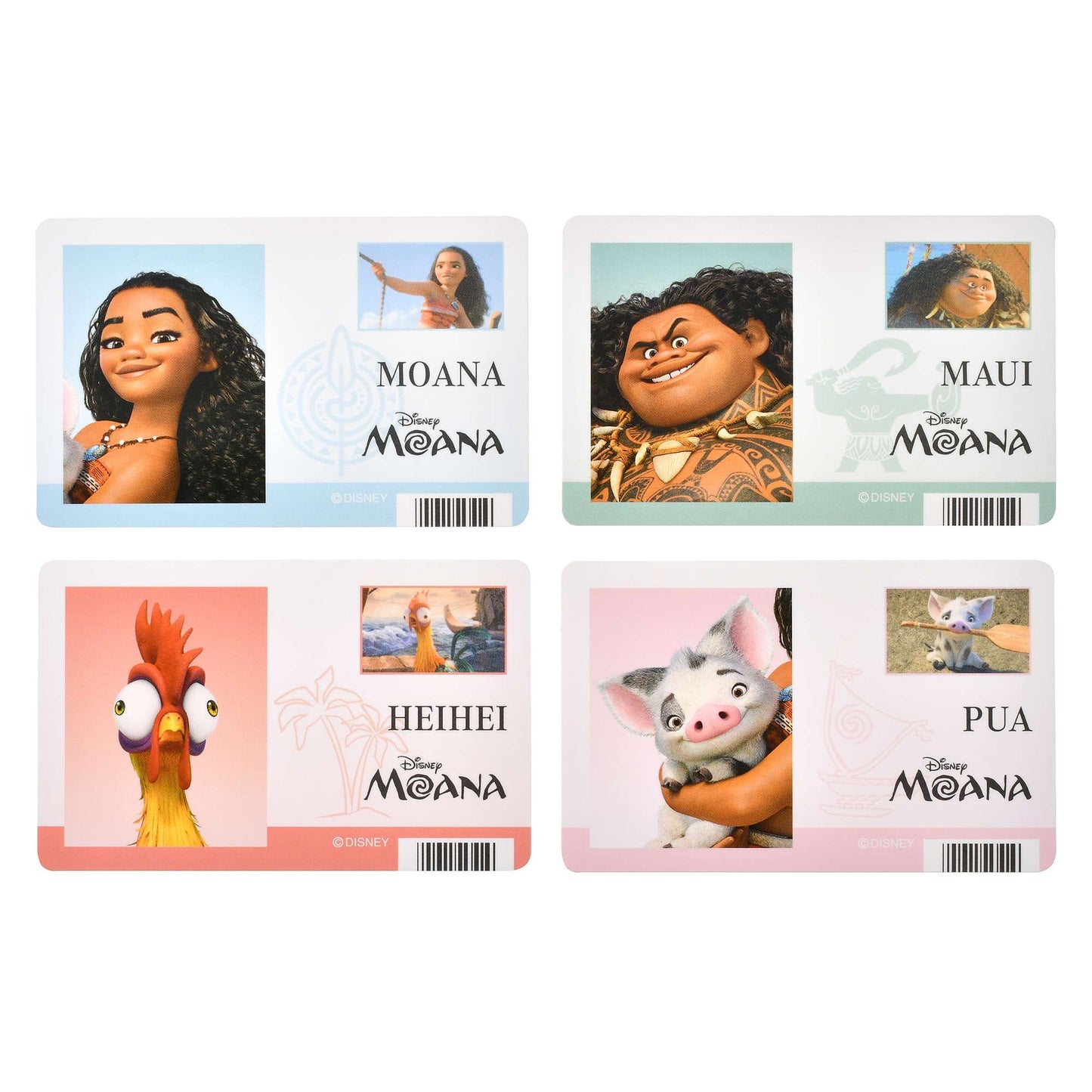 Zootopia/ Bayamx/ 雲妮/ Moana 證件風Sticker Set - Sticker Collection
