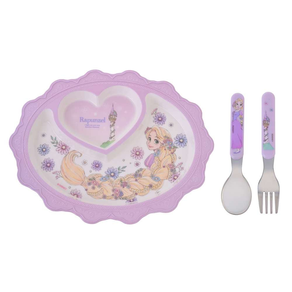 Elsa/ Rapunzel/ Ariel 餐碟連餐具