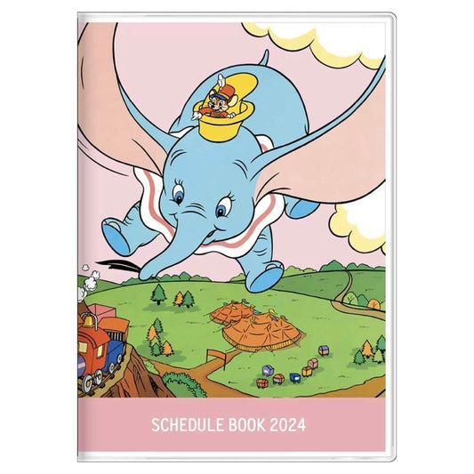 Dumbo 小飛象 粉紅色款A6 Schedule Book 2024