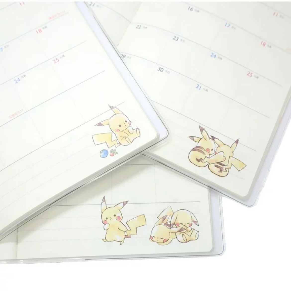 Pikachu 比卡超(3隻款) B6 Schedule Book 2024