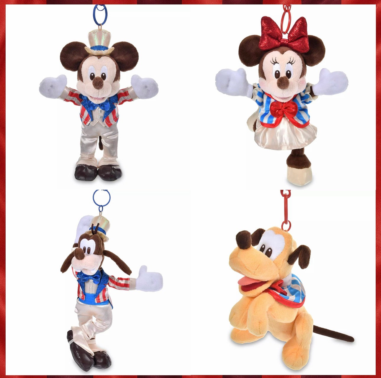 Disney Store 心斎橋開業限定｜Mickey/ Minnie/ Goofy/ Pluto 公仔掛飾