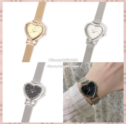niko and heart mesh watch 心形手錶