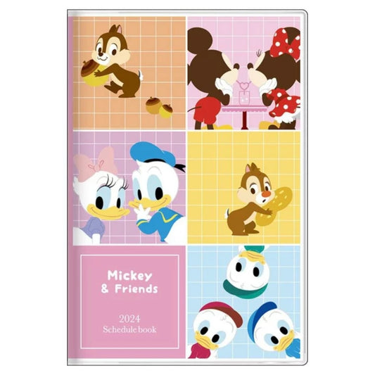 Mickey & Friends 6格款 B7 Schedule Book 2024