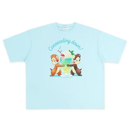 藍色Tee - DisneyLand 園區 Hello Hello Summer