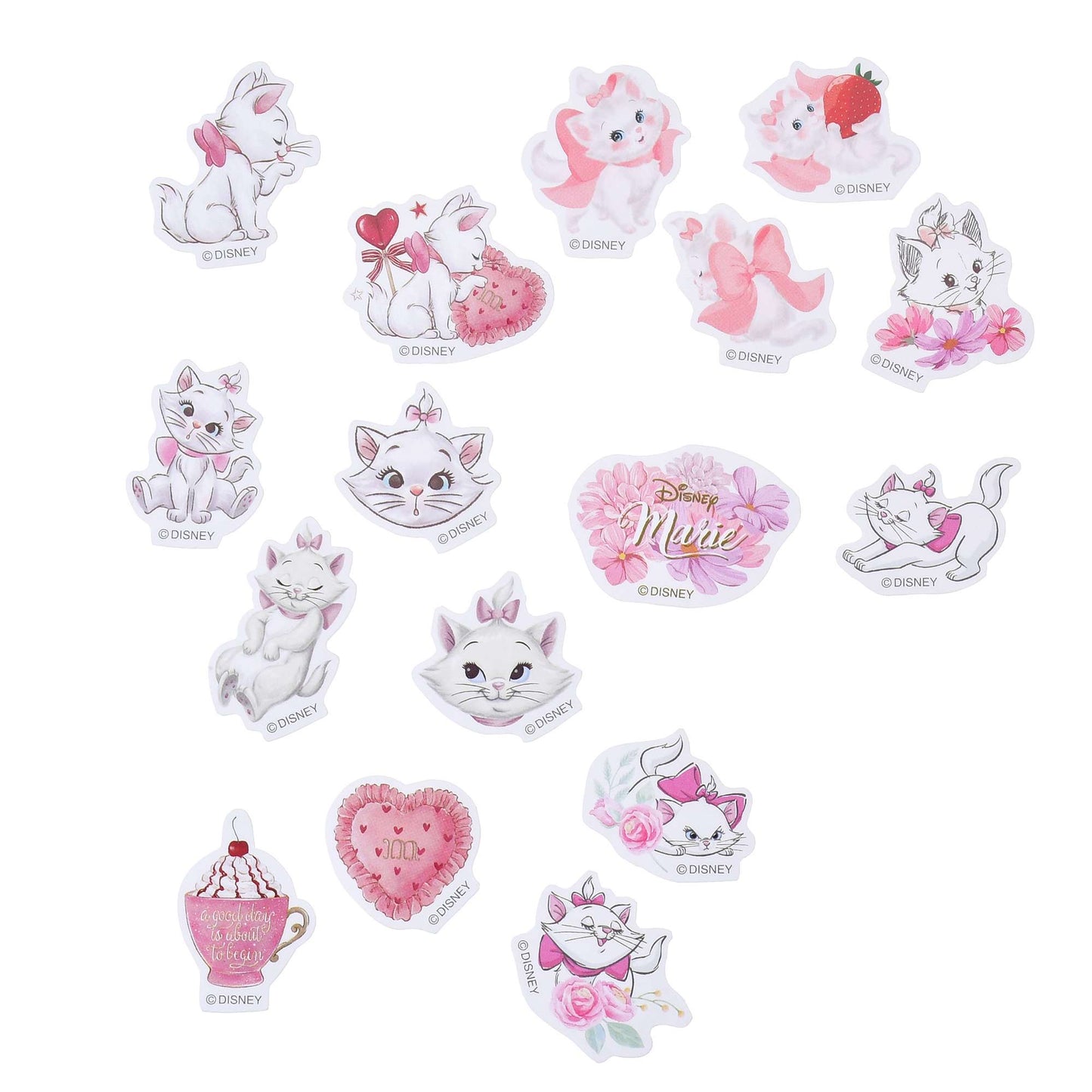 Stitch/ Marie - Sticker Set 連 Pouch